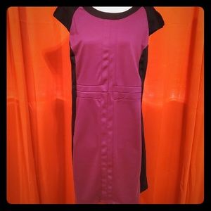 Plum and black dress